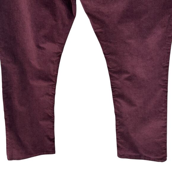 Levi’s SZ 16 Medium Classic Straight Corduroy Pants Mid-Rise Stretch Purple New - Picture 6 of 13